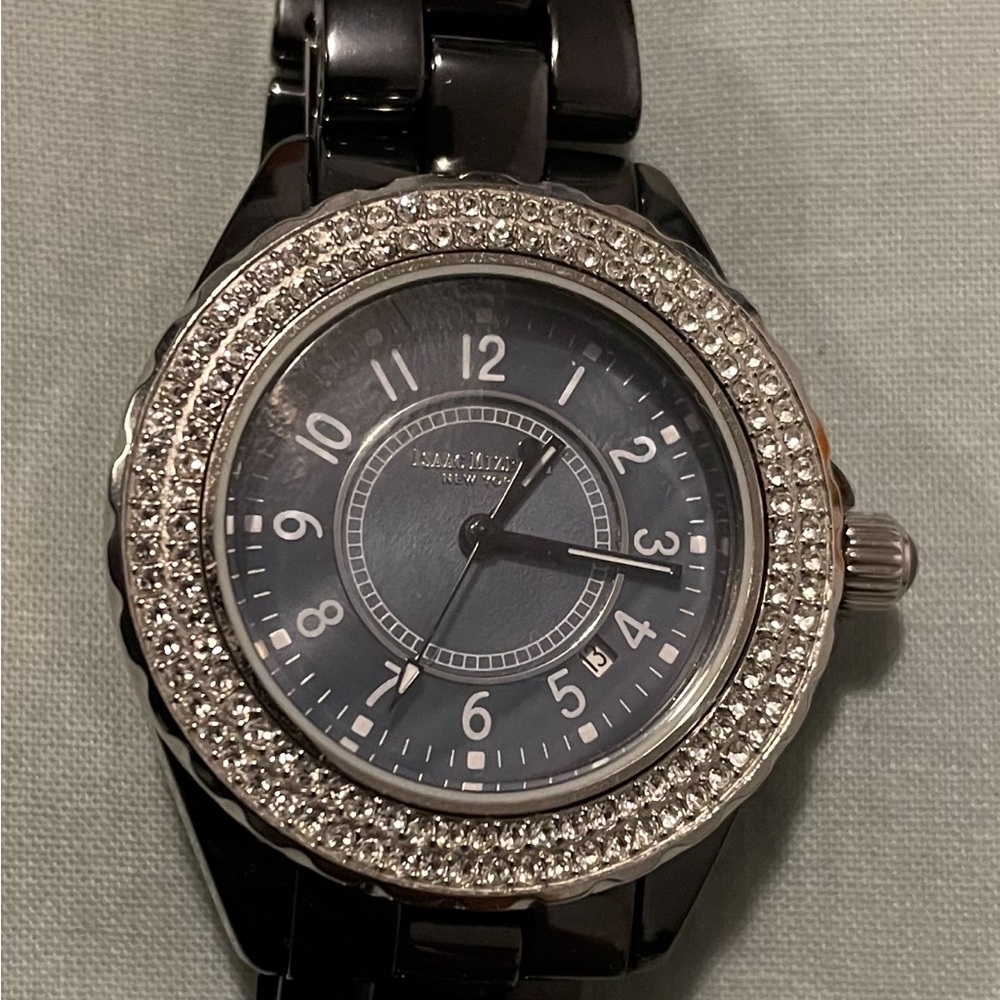 Isaac Mizrahi Black ceremic Wrist watch